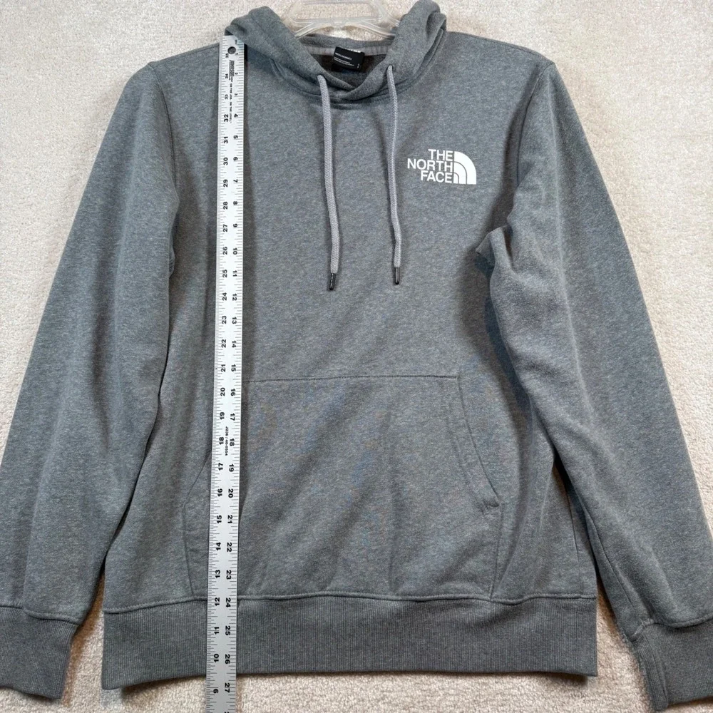 The North Face Hoodie Mens Small‎ Gray Never Stop Exploring Graphic Pullover